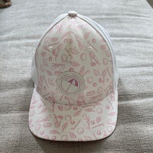 Puma White and Pink Golf Cap